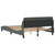  Bed Frame "Dover" Dark Gray 53.9"x74.8" Fabric A949-3207668