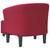  Tub Chair with Footstool Wine Red Fabric A949-356434