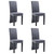  Dining Chairs 4 pcs Gray Faux Suede Leather A949-249203
