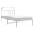  Metal Bed Frame without Mattress with Headboard White 39.4"x78.7 A949-353679