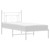 Metal Bed Frame without Mattress with Headboard White 39.4"x78.7 A949-374383