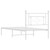  Metal Bed Frame without Mattress with Headboard White 39.4"x78.7 A949-374383