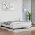  Bed Frame without Mattress White 53.9"x74.8" Full Faux Leather A949-346933