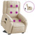  Electric Stand up Massage Recliner Chair Cream Fabric A949-3206239