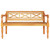  Batavia Bench 48.4" Solid Mahogany Wood Light Brown A949-337078