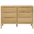  Chest of Drawers FLORO Wax Brown Solid Wood Pine A949-374011