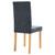  Dining Chairs 4 pcs Gray Faux Suede Leather A949-249213