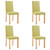  Dining Chairs 4 pcs Green Fabric A949-249225