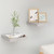  Floating Wall Shelves 2 pcs Concrete Gray 9.1"x9.3"x1.5" MDF A949-326589