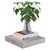  Floating Wall Shelves 2 pcs Concrete Gray 9.1"x9.3"x1.5" MDF A949-326589