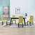  Dining Chairs 4 pcs Green Fabric A949-249252