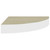  Wall Corner Shelves 2 pcs Oak and White 9.8"x9.8"x1.4" MDF A949-326631