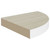  Wall Corner Shelves 2 pcs Oak and White 9.8"x9.8"x1.4" MDF A949-326631