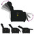  Electric Stand up Massage Recliner Chair Black Fabric A949-3206902
