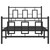  Metal Bed Frame without Mattress with Footboard Black 39.4"x78.7 A949-374254