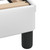  Bed Frame "Dover" White 53.9"x74.8" Faux Leather A949-373286