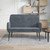  Bench Dark Gray 42.5"x31.1"x31.1" Velvet A949-351415