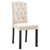  Dining Chairs 4 pcs Cream Fabric A949-249246
