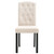  Dining Chairs 4 pcs Cream Fabric A949-249246
