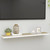  Floating Wall Shelf Oak and White 47.2"x9.3"x1.5" MDF A949-326585