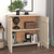 Sideboard HAMAR Honey Brown 33.5"x13.8"x31.5" Solid Wood Pine A949-340492