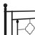  Metal Bed Frame without Mattress with Footboard Black 39.4"x78.7 A949-374352