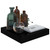  Floating Wall Shelf High Gloss Black 9.1"x9.3"x1.5" MDF A949-323760