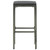  Bar Stools with Cushions 2 pcs Gray Poly Rattan A949-313441