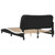  Bed Frame without Mattress "Hvar" Black and White 53.9"x74.8" Faux Leather A949-3208038