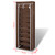 Fabric Shoe Cabinet with Cover 22" x 11" x 64" Brown A949-240492