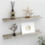  Wall Shelves 2 pcs Concrete Gray 23.6"x3.5"x1.2 A949-326700