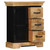  Sideboard 23.6"x11.8"x29.5" Solid Mango Wood A949-247580