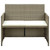  2 Seater Patio Sofa with Cushions Beige Poly Rattan A949-46396