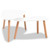  Coffee Table Set 2 Pieces Solid Pinewood White A949-244731