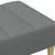  Footstool Dark Gray 30.3"x21.7"x12.2" Fabric A949-4007390