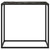  Console Table Black 31.5"x13.8"x29.5" Tempered Glass A949-322810