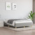  Bed Frame without Mattress Light Gray 53.9"x74.8" Full Fabric A949-347203