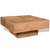  Coffee Table Brown Square Solid Mango Wood A949-241132