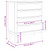  Chest of Drawers FLORO Gray Solid Wood Pine A949-374010