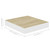 Floating Wall Shelves 4 pcs Oak and White 9.1"x9.3"x1.5" MDF A949-326569