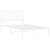  Metal Bed Frame without Mattress with Headboard White 39.4"x78.7 A949-374481
