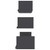  Wall Display Shelf 3 pcs Gray Engineered Wood A949-800200