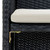  2 Seater Patio Sofa with Cushions Black Poly Rattan A949-43910