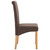  Dining Chairs 2 pcs Brown Fabric A949-249273