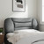 Headboard Cushion "Hvar" Light Gray 39.4" Fabric A949-3207716