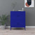  Storage Cabinet Navy Blue 31.5"x13.8"x40" Steel A949-336136