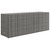  Garden Storage Cabinet Gray 78"x21.9"x31.5" Poly Rattan A949-319871