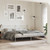  Metal Bed Frame without Mattress with Headboard White 76"x79.9 A949-376557