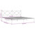  Metal Bed Frame without Mattress with Headboard White 76"x79.9 A949-376557