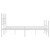  Metal Bed Frame without Mattress with Footboard White 76"x79.9 A949-374412
